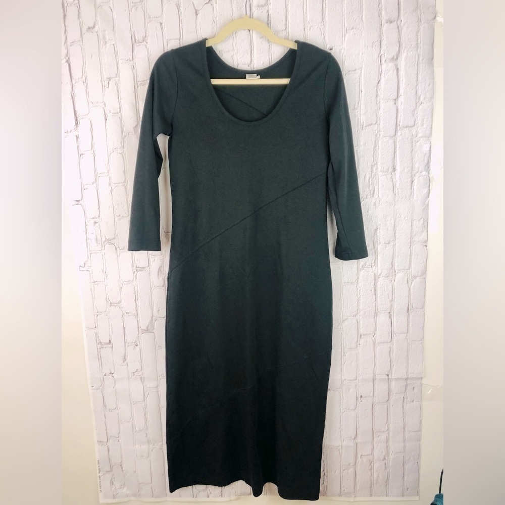Peruvian Connection black Pima cotton dress size small